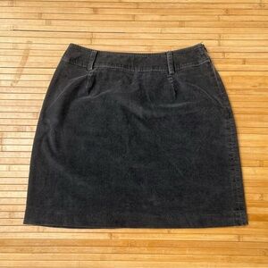 Liz Claiborne Liz Sport Charcoal Corduroy Skirt